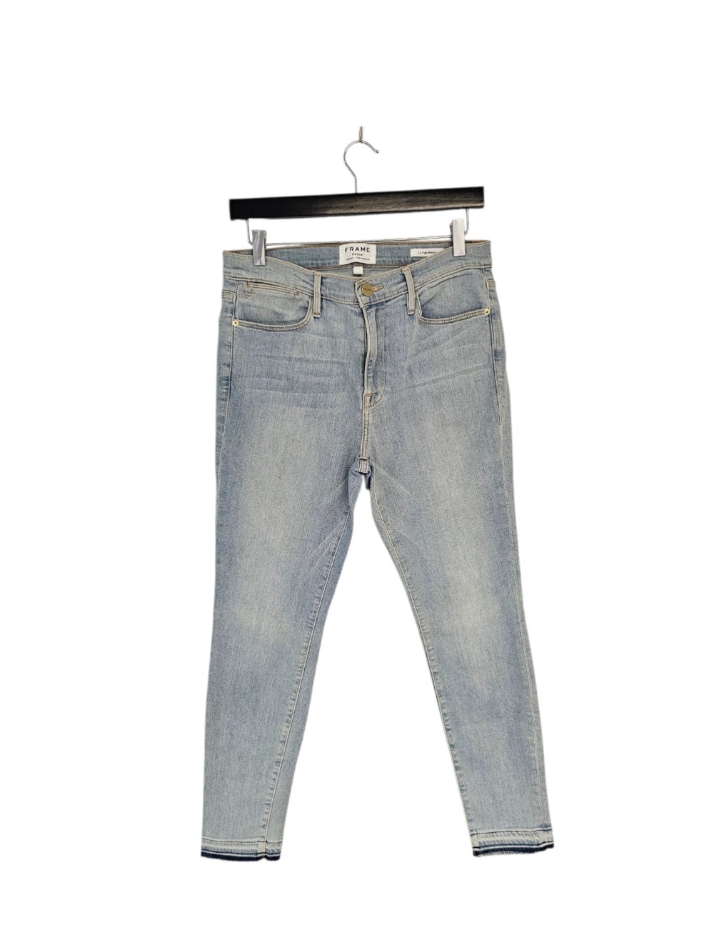 FRAME Denim Le High Rise Skinny Light Blue Jeans 30 Preowned